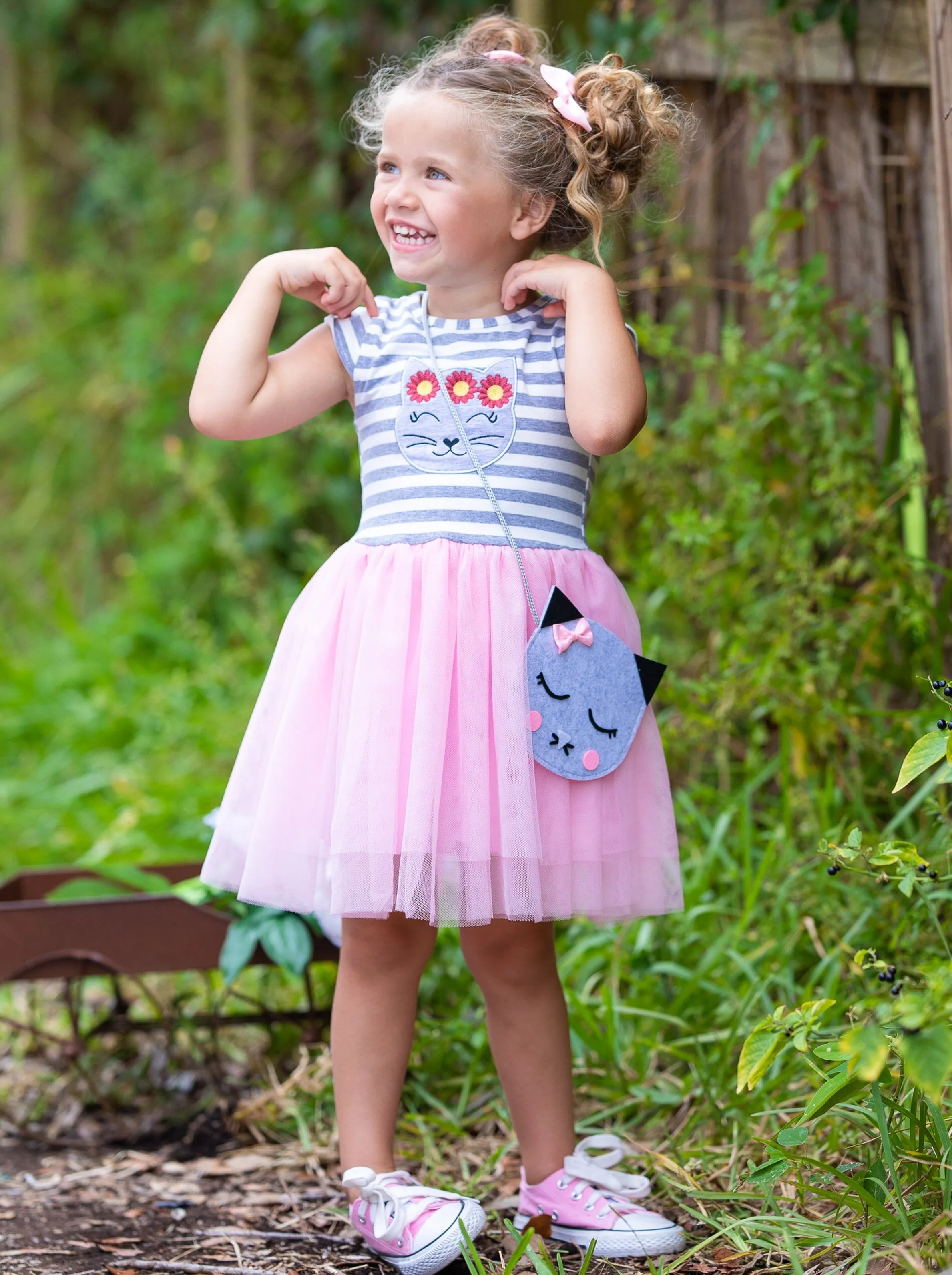 Kitty Cat Tutu Dress And Purse Set