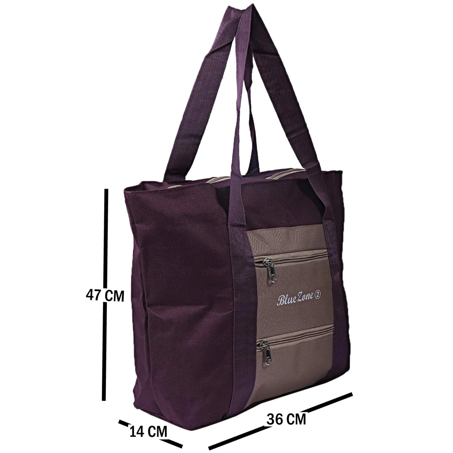 Kuber Industries Rexine 1 Piece Shopping Bag (Brown) -CTKTC6290