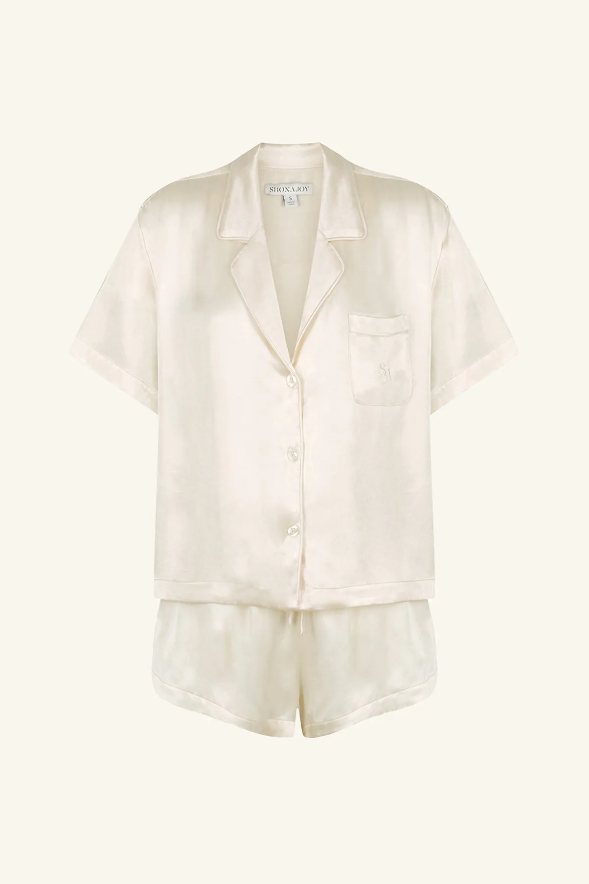 LA LUNE LOUNGE SHIRT SET - CREAM