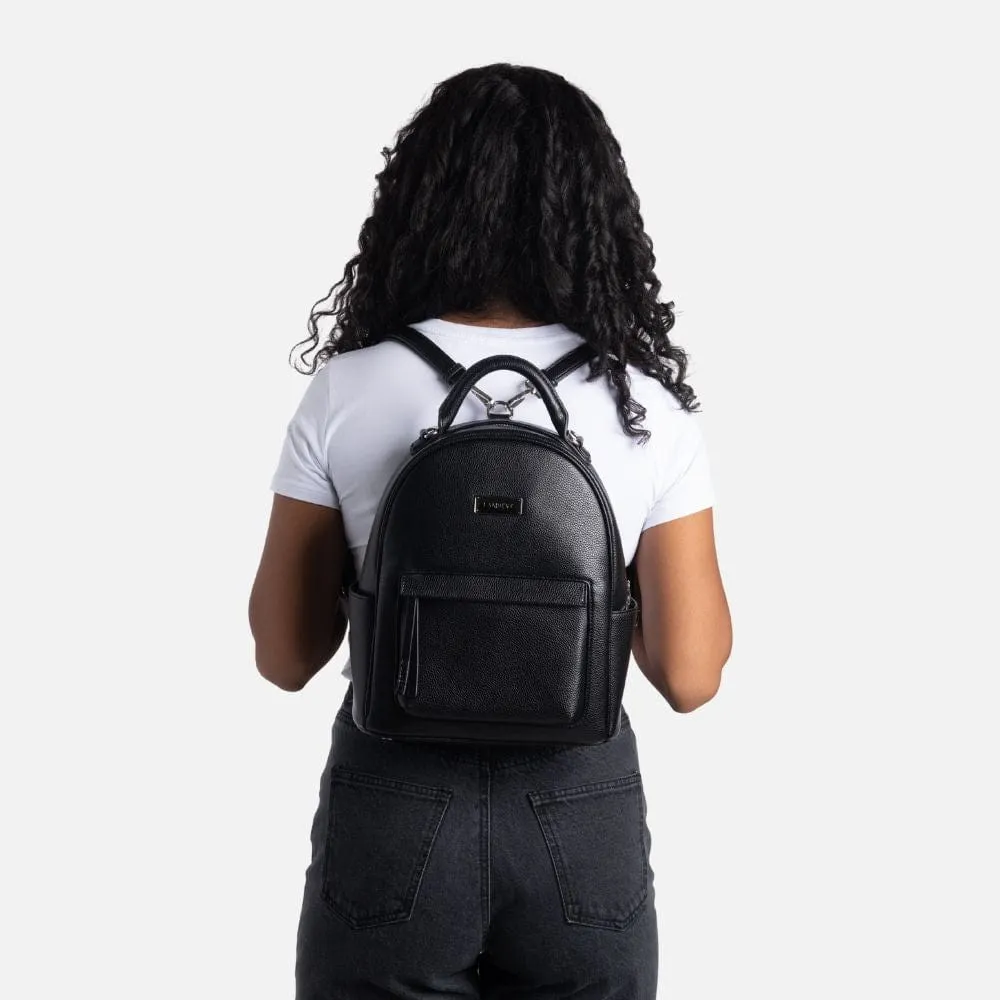 Lambert Maude - Black Vegan Leather Backpack