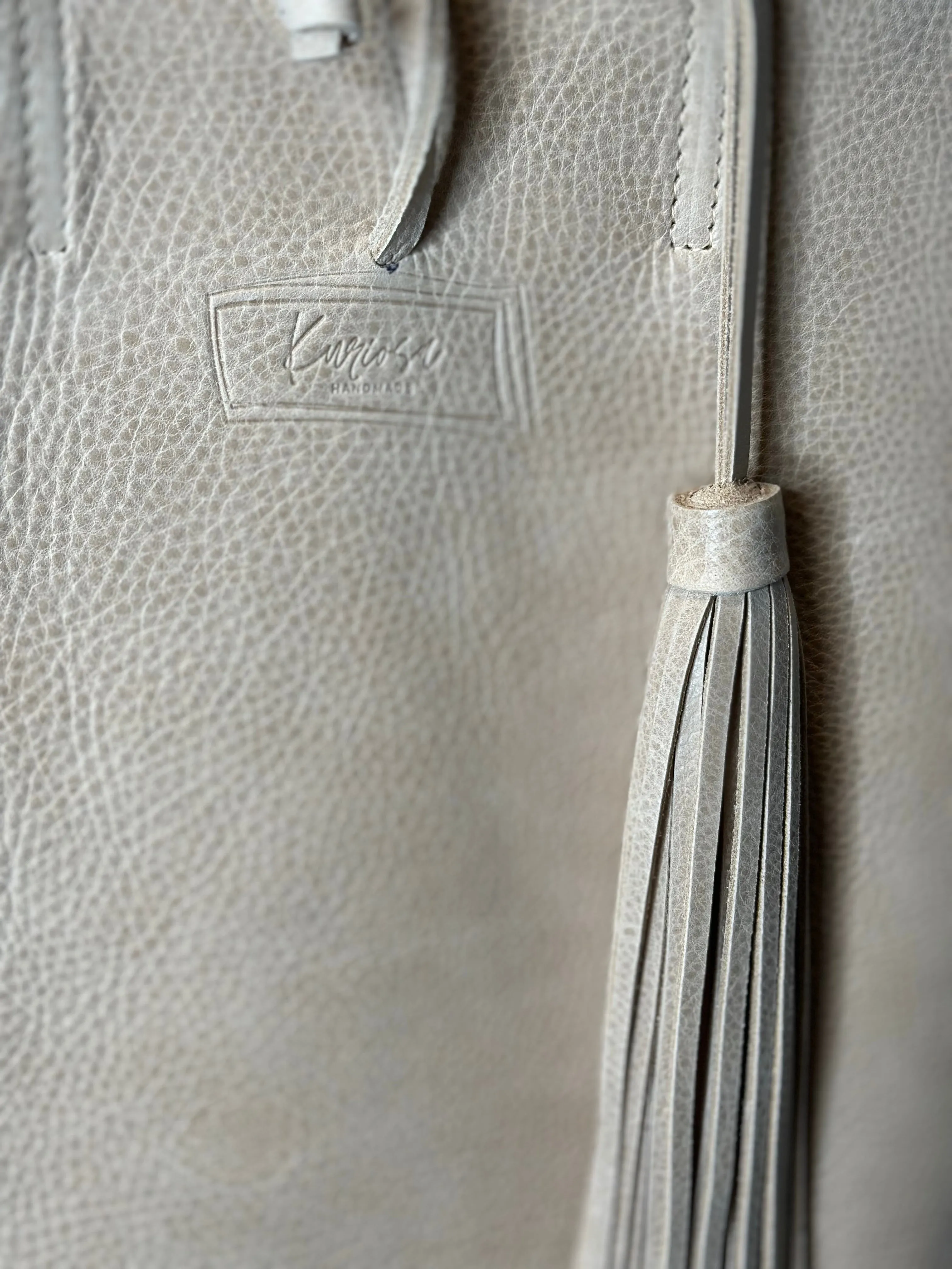 Leather Tote w/ Tassel