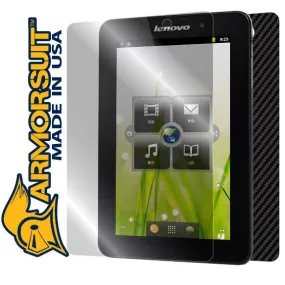 Lenovo IdeaPad A1 Tablet Screen Protector   Black Carbon Fiber Skin Protector