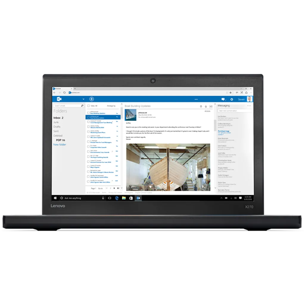 Lenovo ThinkPad X270 Intel i5, 6th Gen Laptop with 16GB Ram   512GB SSD