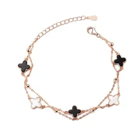 Less is More! Fabufabu Sterling Silver Clover Bracelet