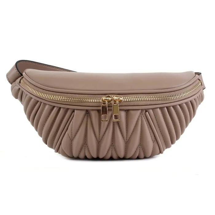 LF4105A Monogrammable Matelassé Fanny Pack