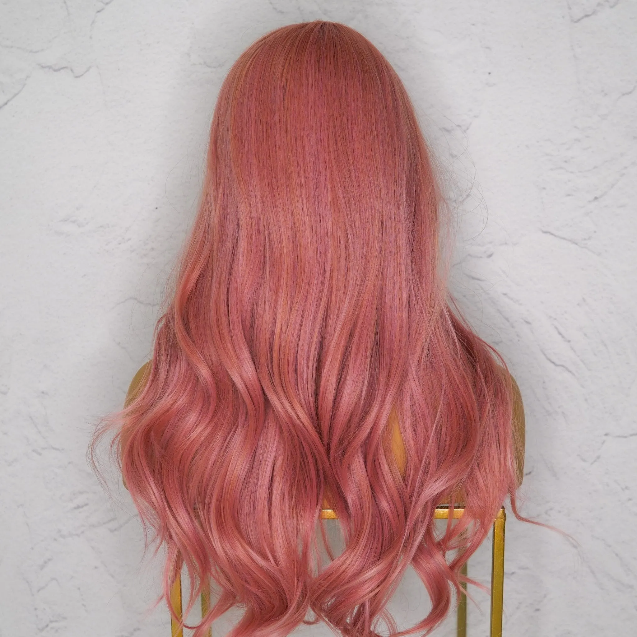 LONDYN Dusty Pink Fringe Wig