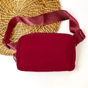 Love the Journey Fanny Pack in Maroon