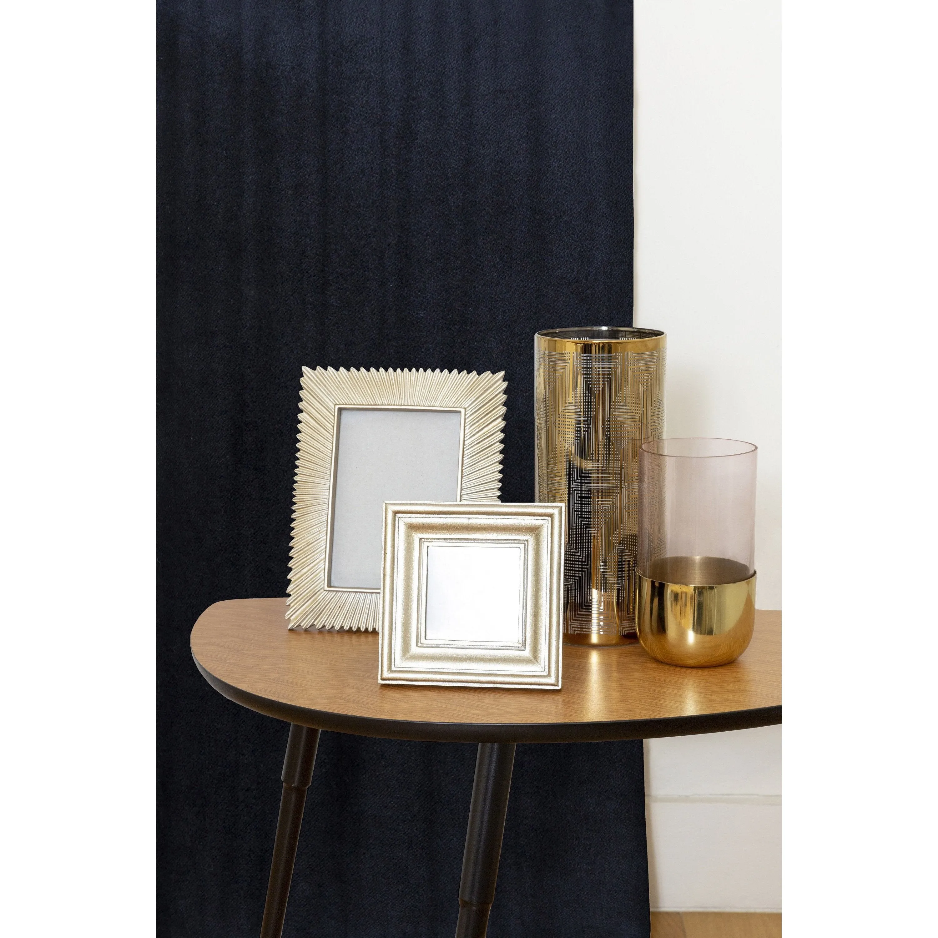 Matt Black Velvet Curtains