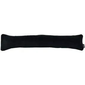 Matt Black Velvet Draught Excluder