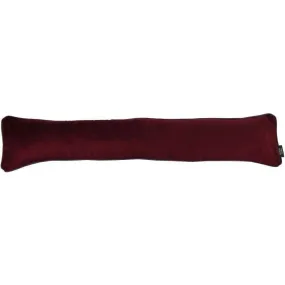 Matt Wine Red Velvet Draught Excluder