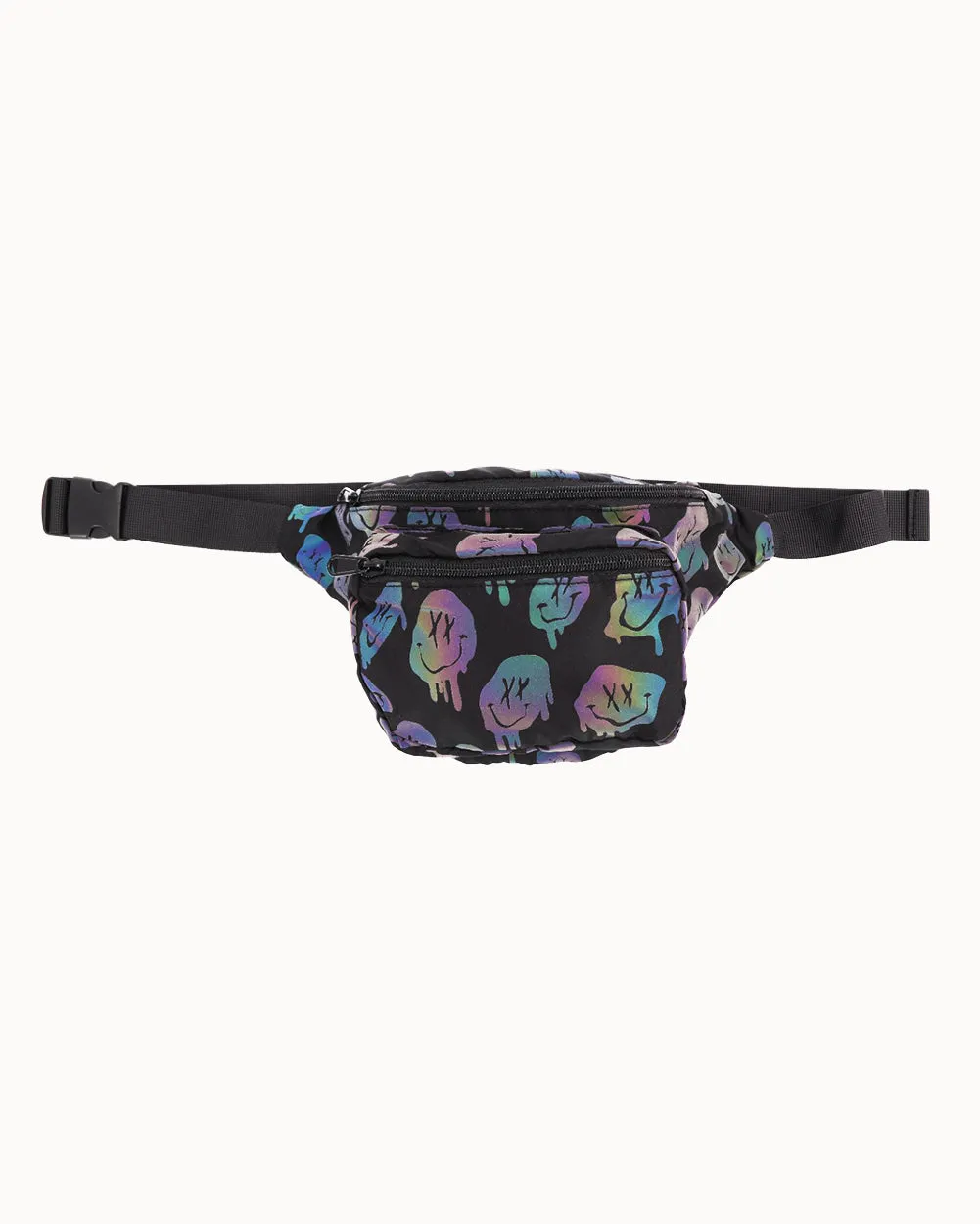 Melty Rainbow Reflective Fanny Pack