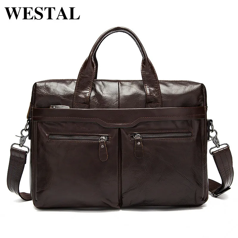 Men Cowhide Travel Shoulder Bag