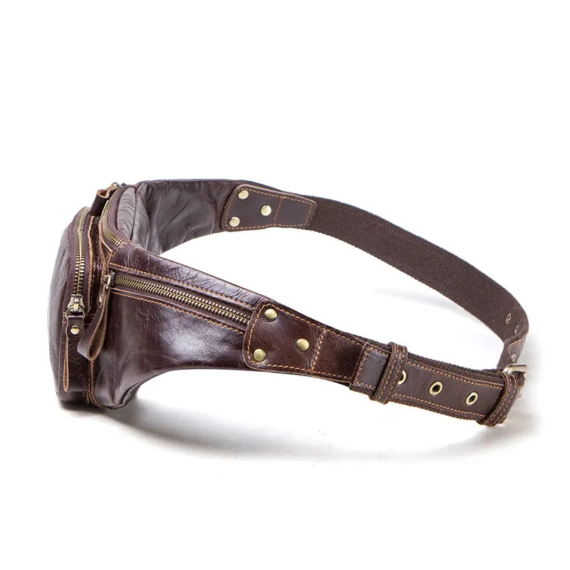 Men's Leather Fanny Pack