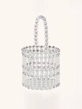 Miss Circle Pearl Diamond Mini Handbag