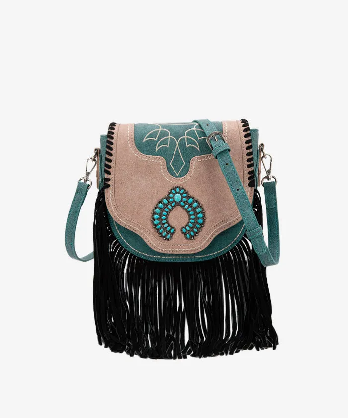 Montana West Fringe Concho Crossbody Purse