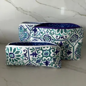 Moroccan Tile Zipper Bags