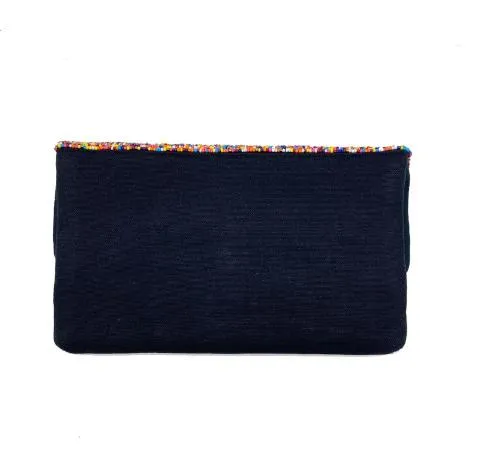 Multi Color Evil Eye Beaded Clutch