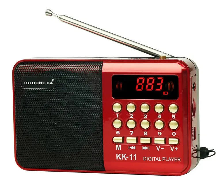 Multifunctional Portable MP3 Card Radio Elderly Mini Radio MP3 Card Multifunctional Portable