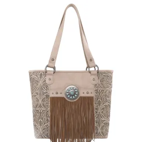 MW1146G-8317 Montana West Fringe Collection Concealed Carry Tote