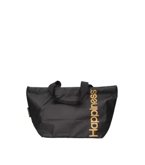 OAKLAND SHOPPING BAG HAPPINESS - BLACK