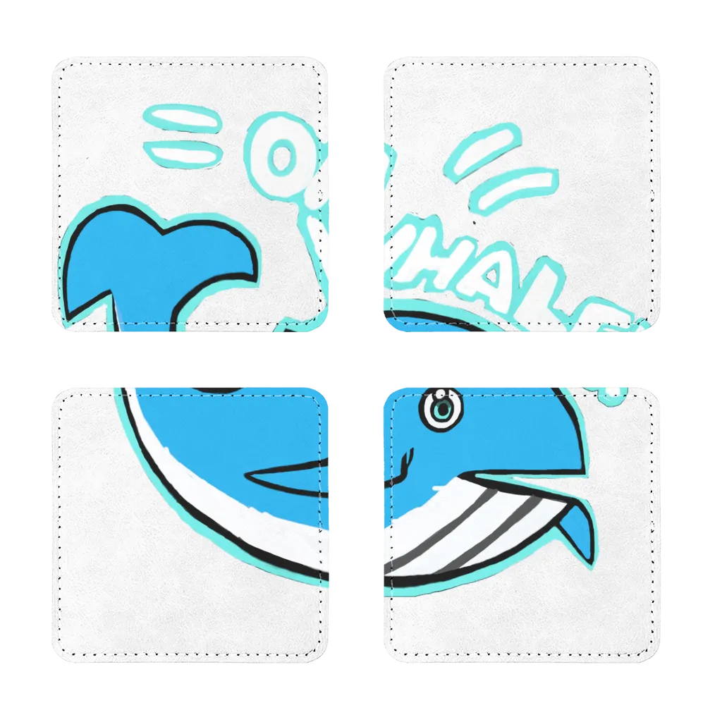 Oh Whale Sublimation Coasters Pack of Four