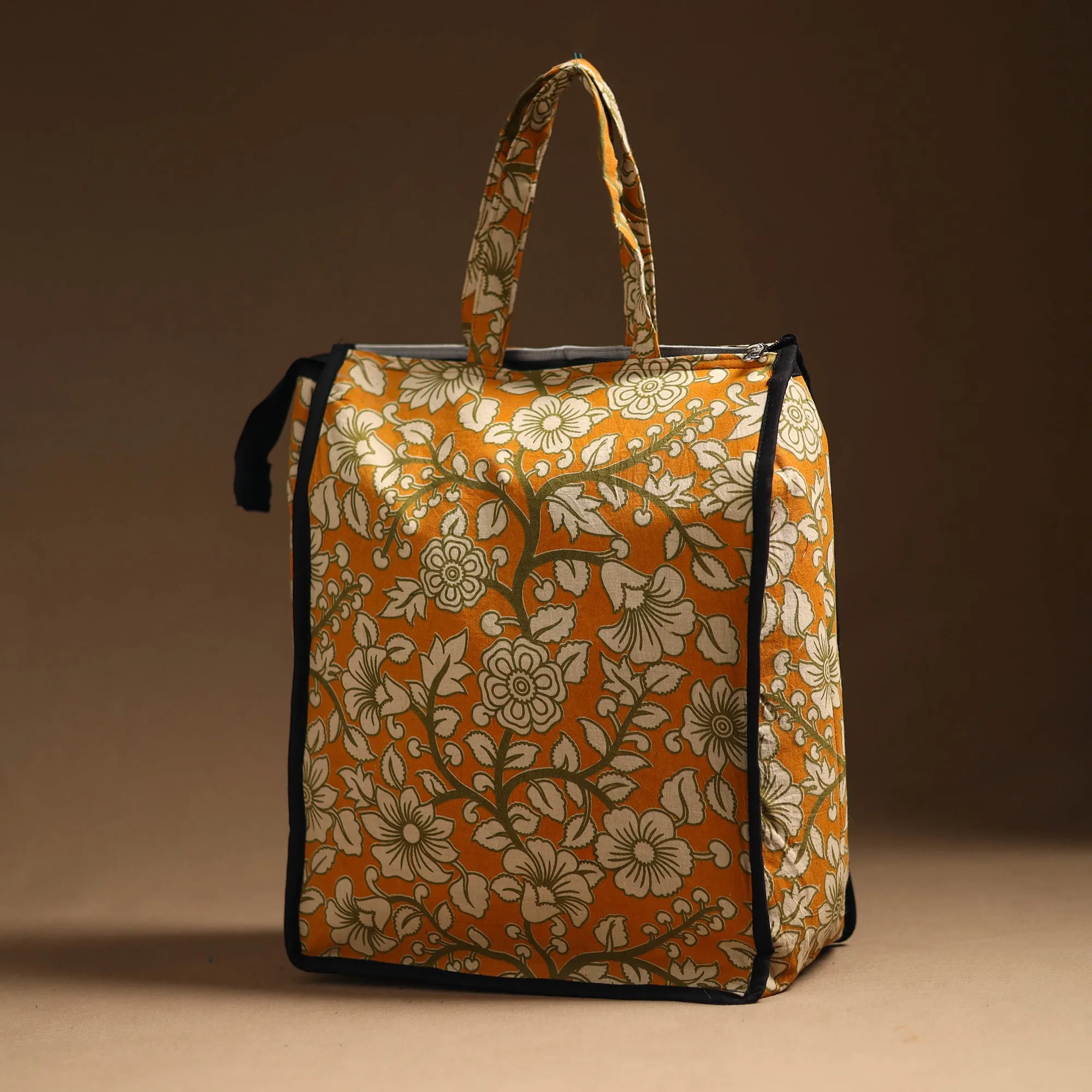 Orange - Handcrafted Cotton Shopping Bag 32