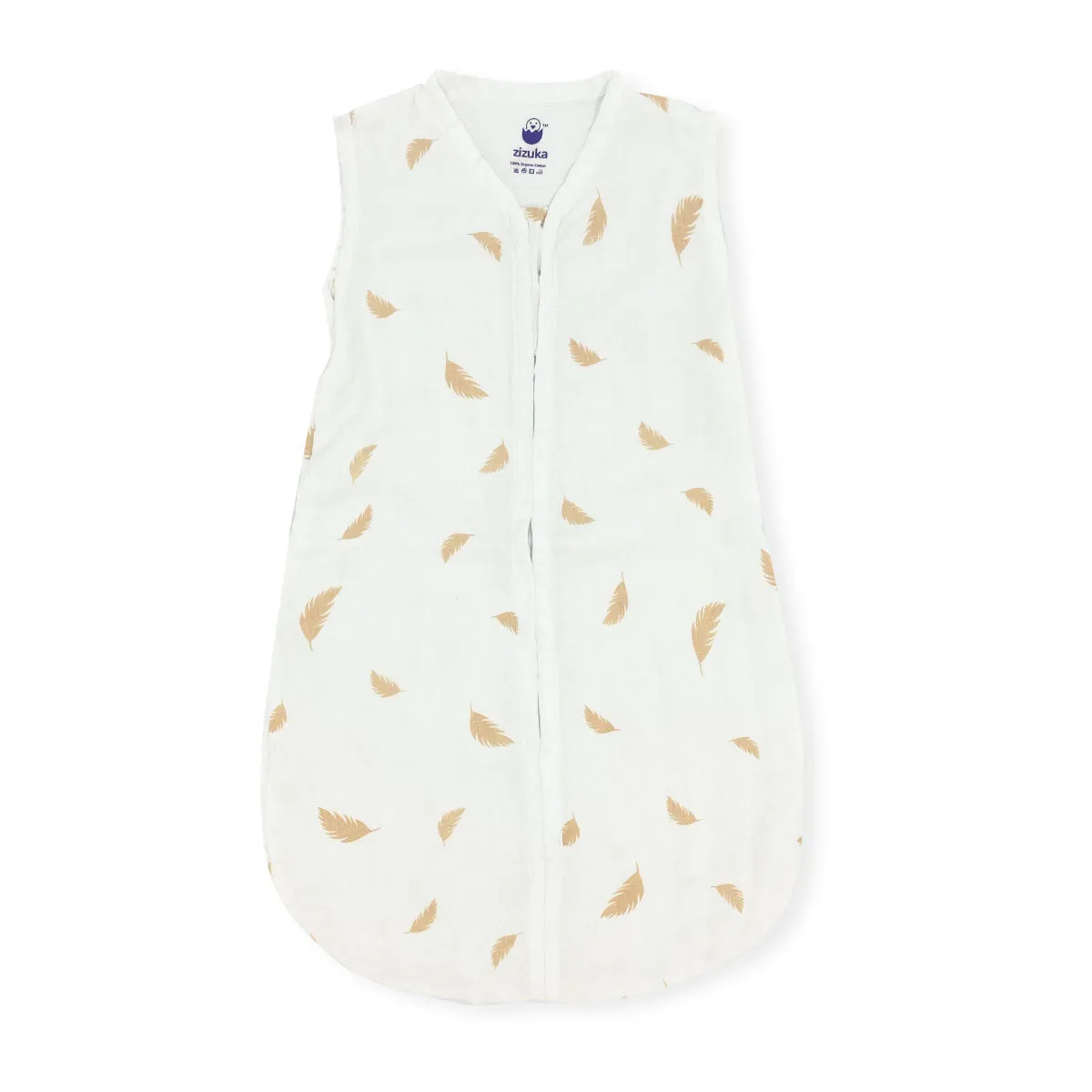 Organic Muslin Baby Sleeping Bag -Feather