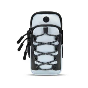 Outdoor Sports Reflective Cell Phone Arm Bag Fitness Portable Mobile Phone Pack(Light Blue)