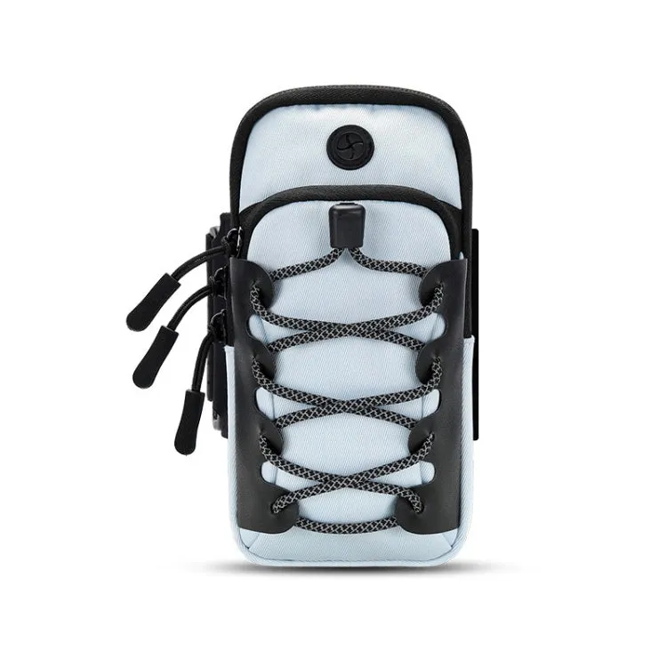 Outdoor Sports Reflective Cell Phone Arm Bag Fitness Portable Mobile Phone Pack(Light Blue)