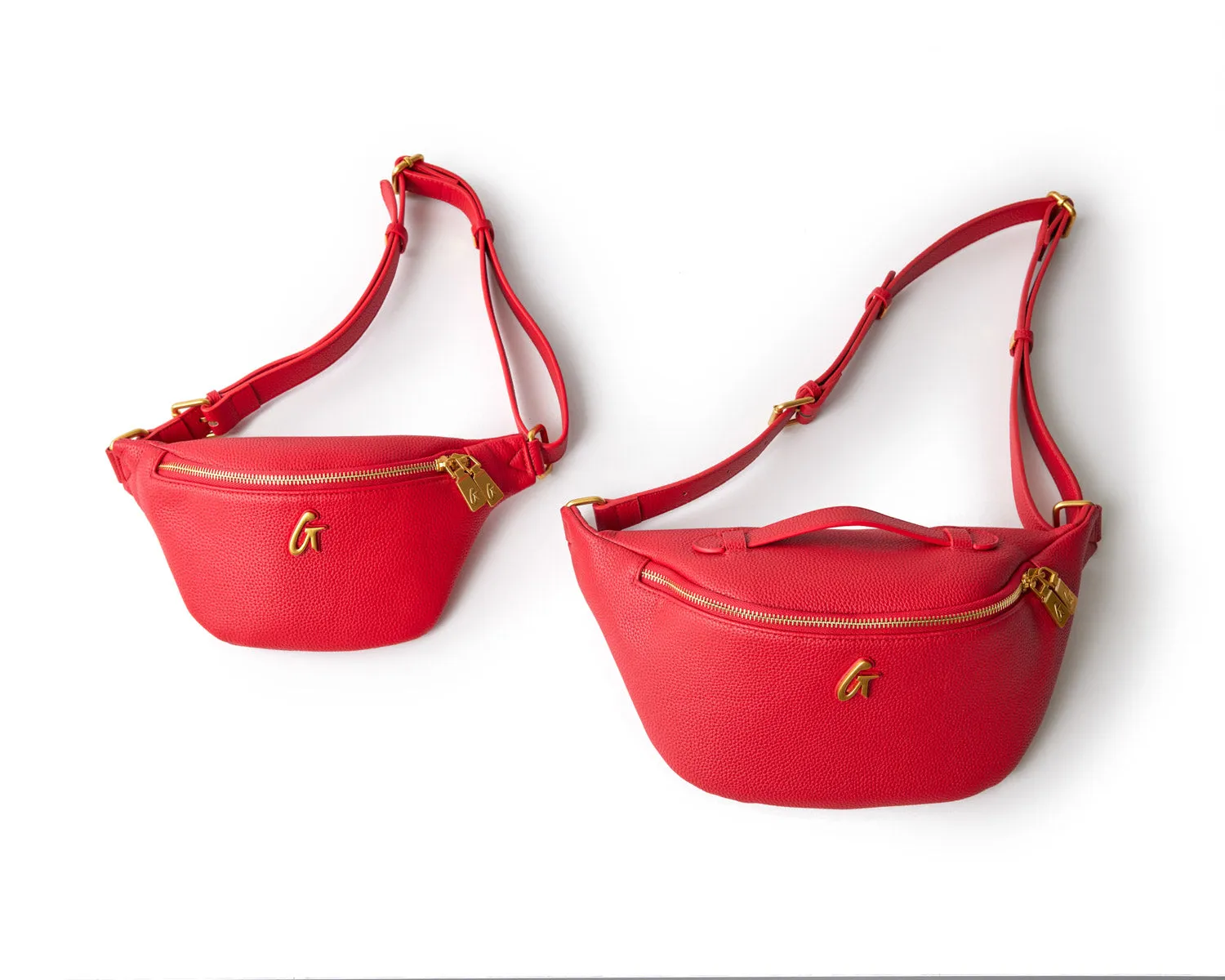 PEBBLE FANNY PACK - RED