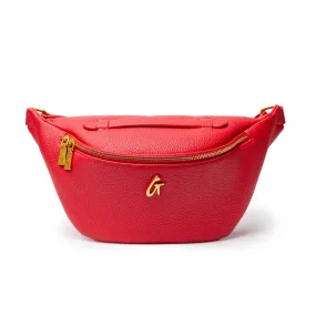 PEBBLE FANNY PACK - RED