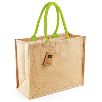 Personalised Shopper/Hamper Bag With Colour Pop Handle