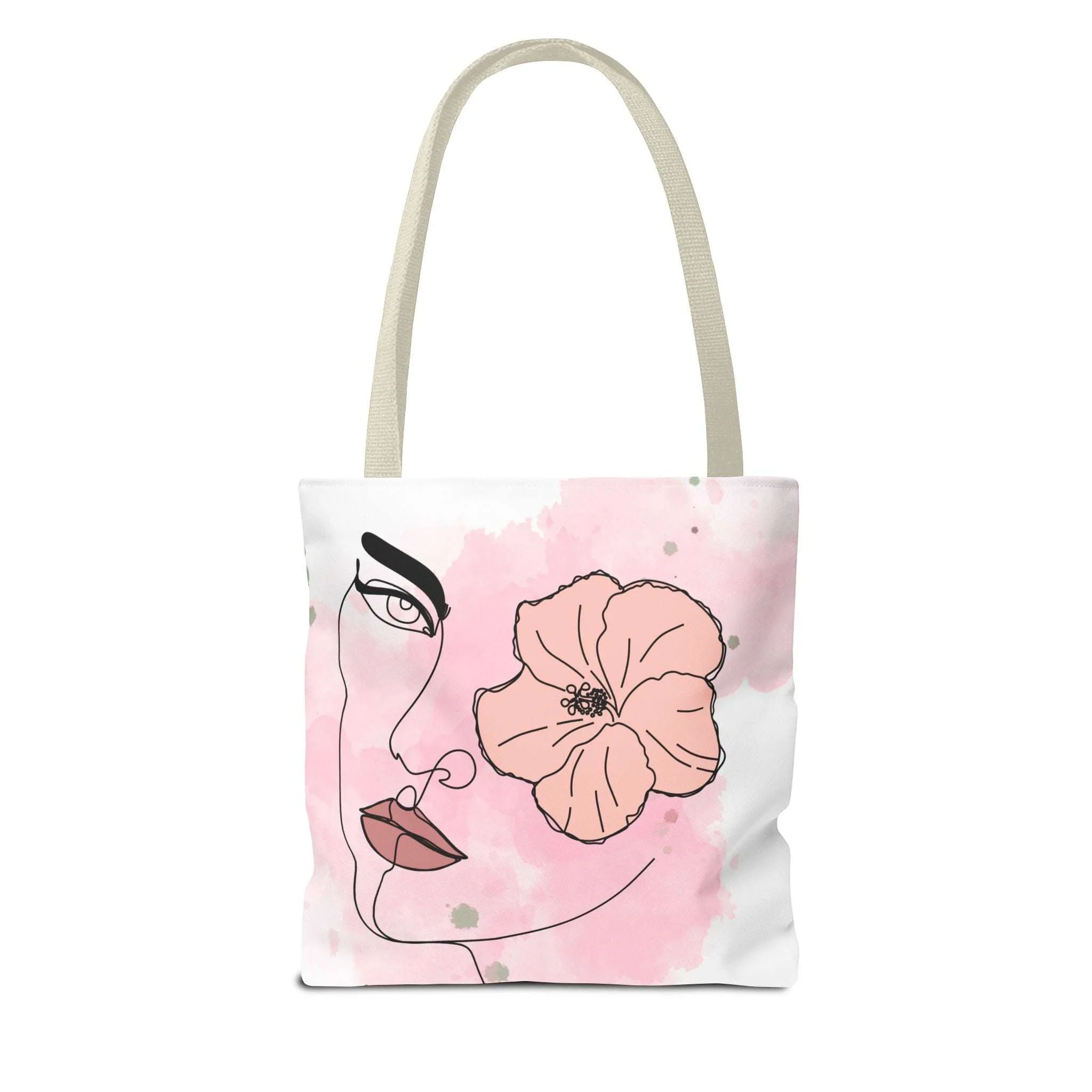 Pink Flower Eye Tote Bag