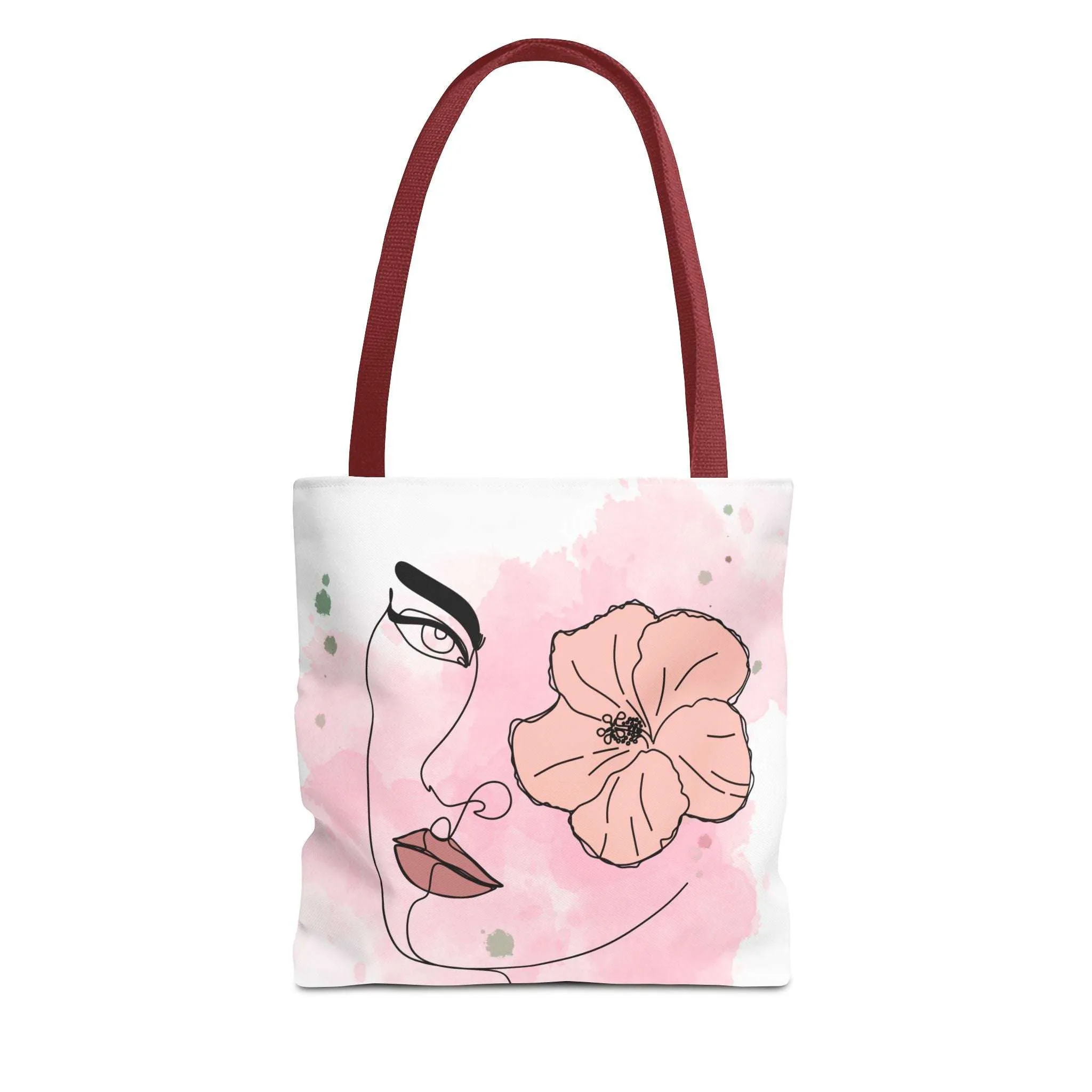 Pink Flower Eye Tote Bag