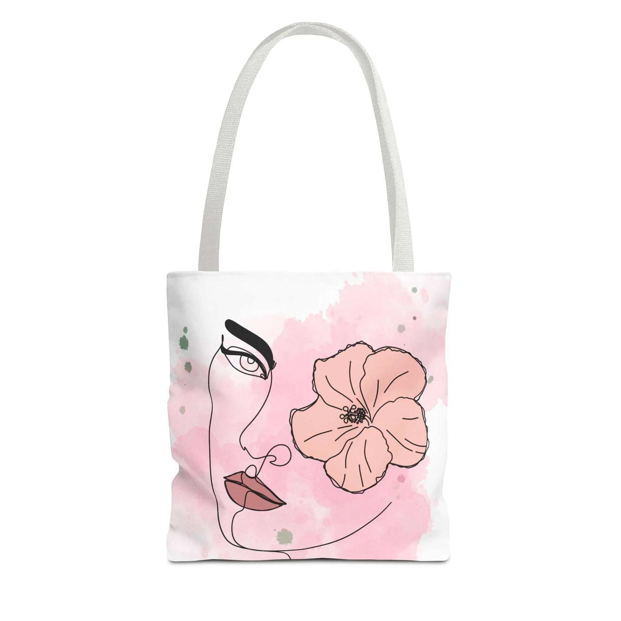 Pink Flower Eye Tote Bag