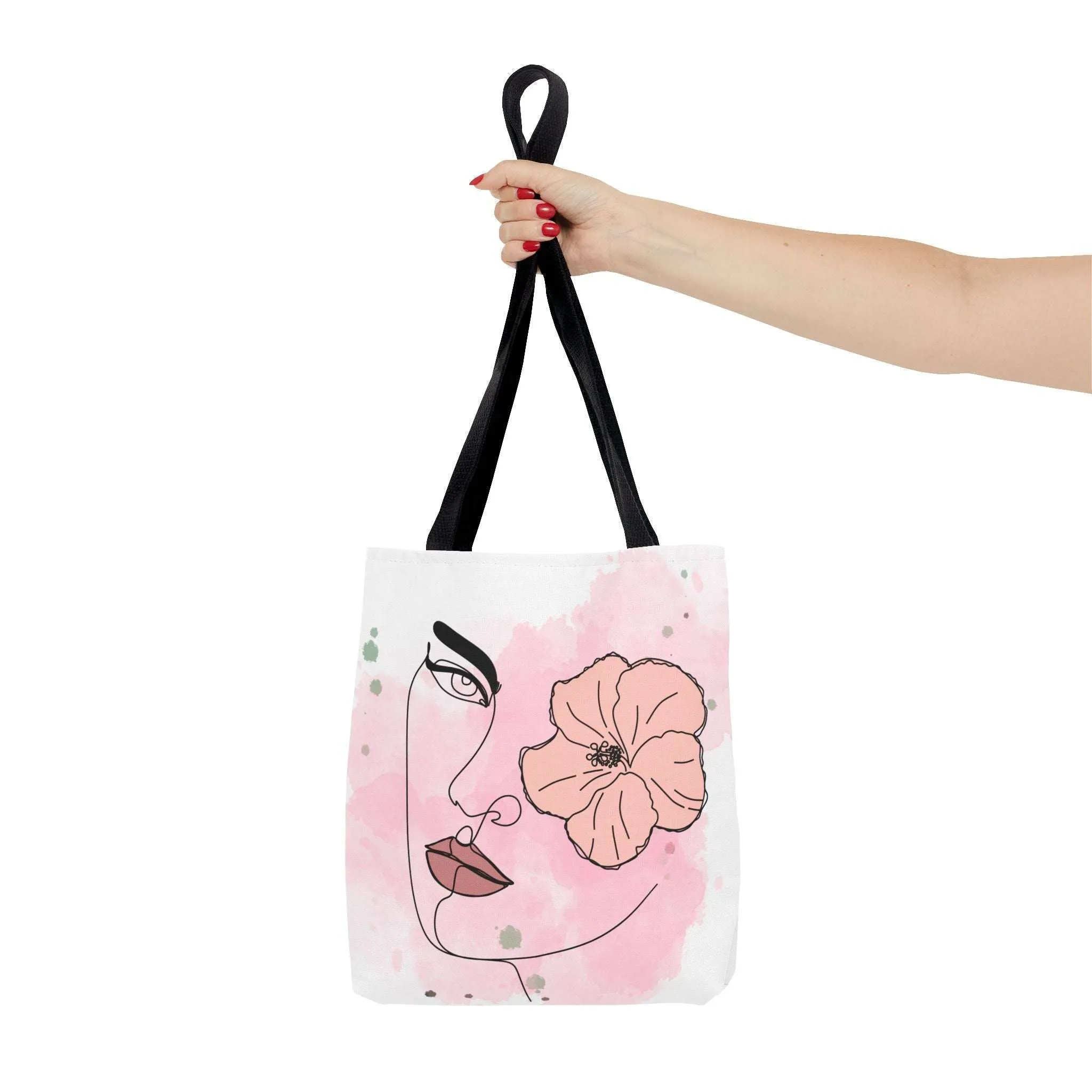 Pink Flower Eye Tote Bag