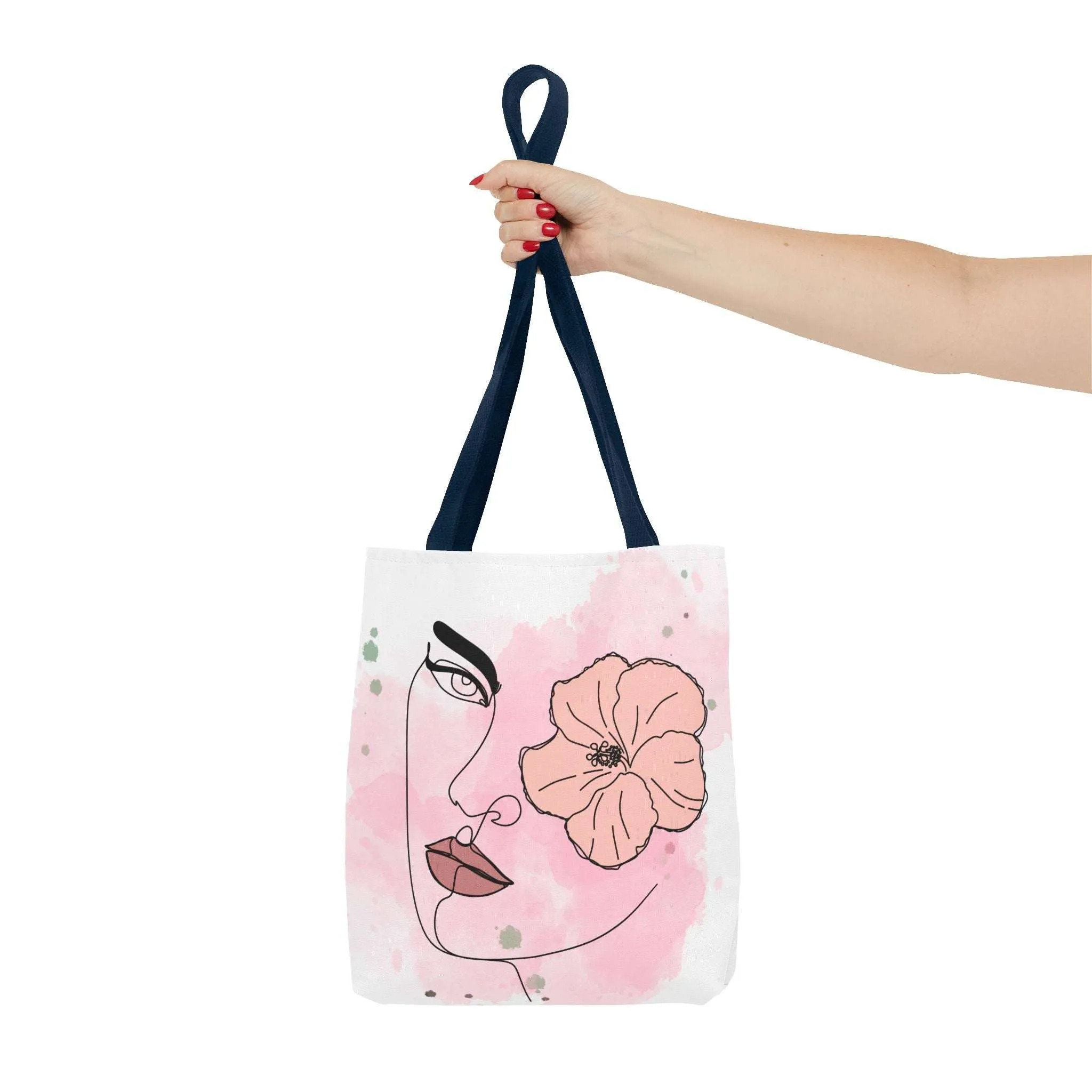 Pink Flower Eye Tote Bag