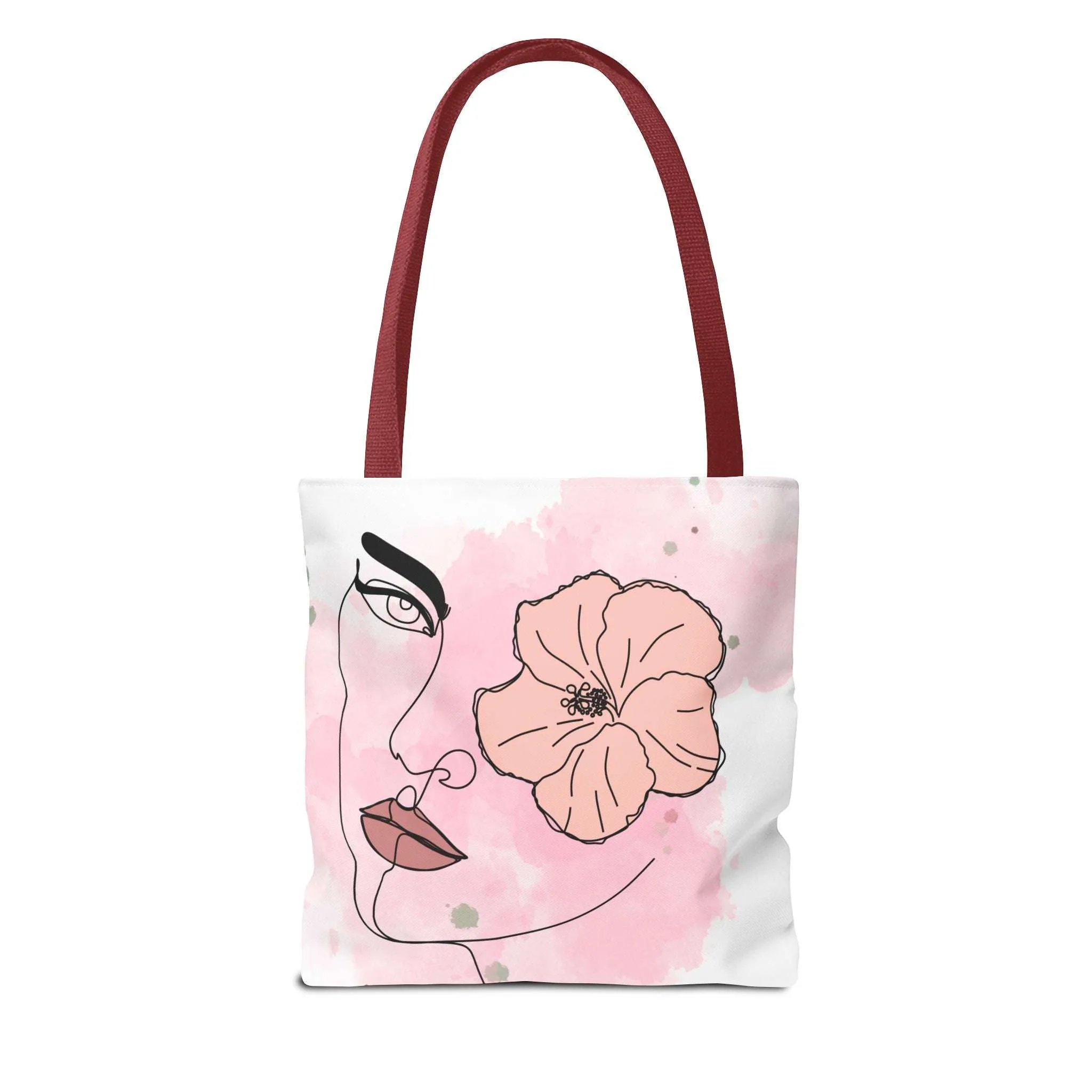 Pink Flower Eye Tote Bag