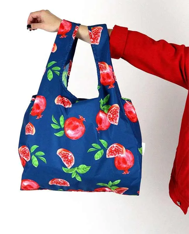 Pomegranate Reusable Shopping Bag Made From 100% Recycled Plastic Bottles