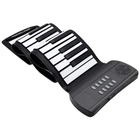 Portable Rechargeable 61 Keys Roll Up Piano Keyboard