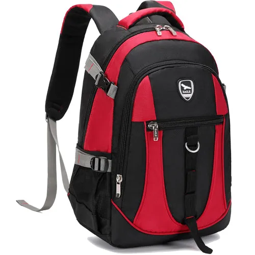 Power Laptop Backpack Rucksack School College Work Travel Bag - Multicolour