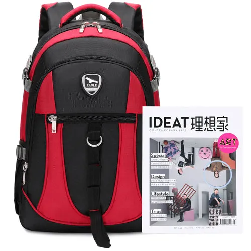 Power Laptop Backpack Rucksack School College Work Travel Bag - Multicolour