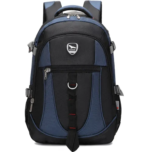 Power Laptop Backpack Rucksack School College Work Travel Bag - Multicolour