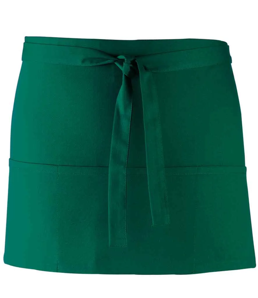 Premier 'Colours' 3 Pocket Apron | Bottle Green