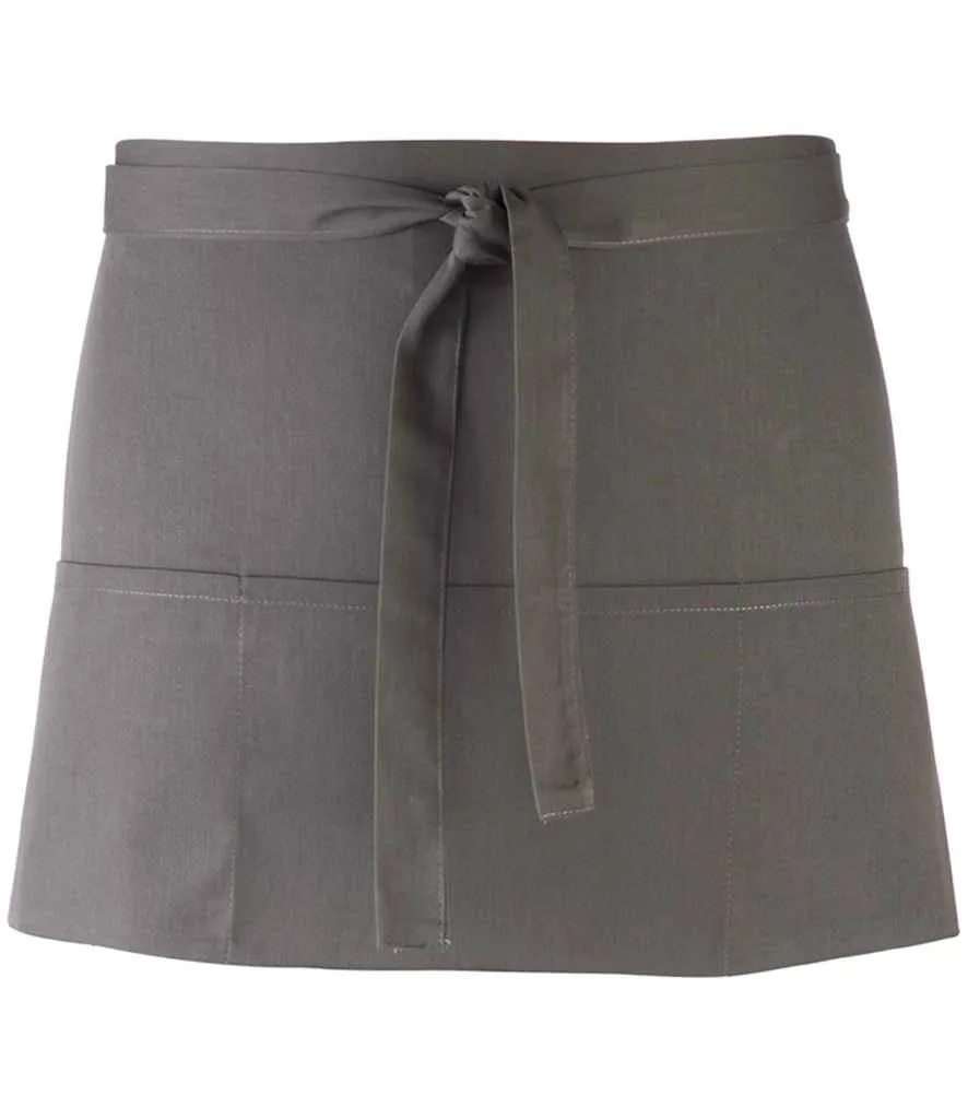 Premier 'Colours' 3 Pocket Apron | Dark Grey