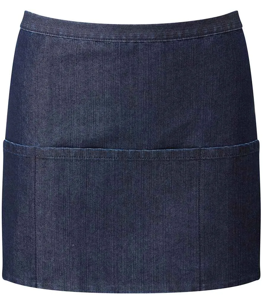 Premier 'Colours' 3 Pocket Apron | Indigo Denim