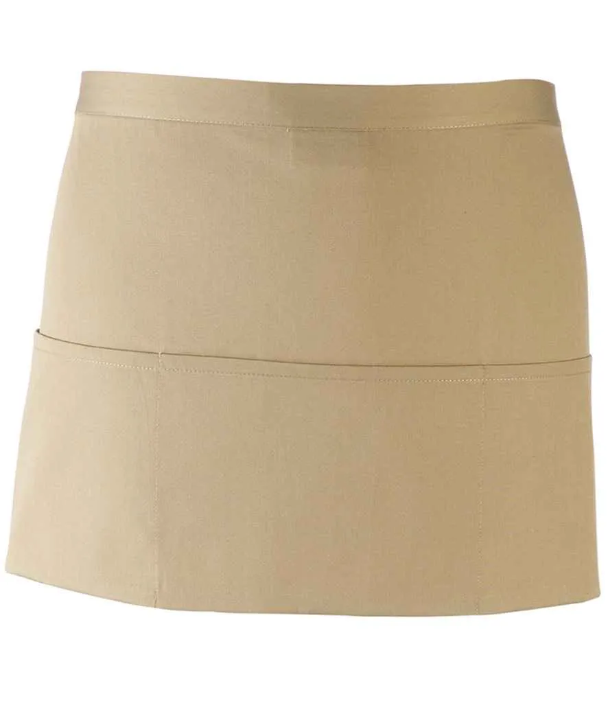 Premier 'Colours' 3 Pocket Apron | Khaki