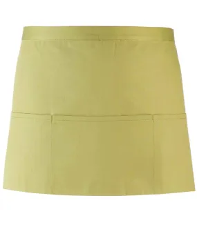 Premier 'Colours' 3 Pocket Apron | Lime Green