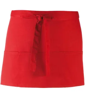 Premier 'Colours' 3 Pocket Apron | Red