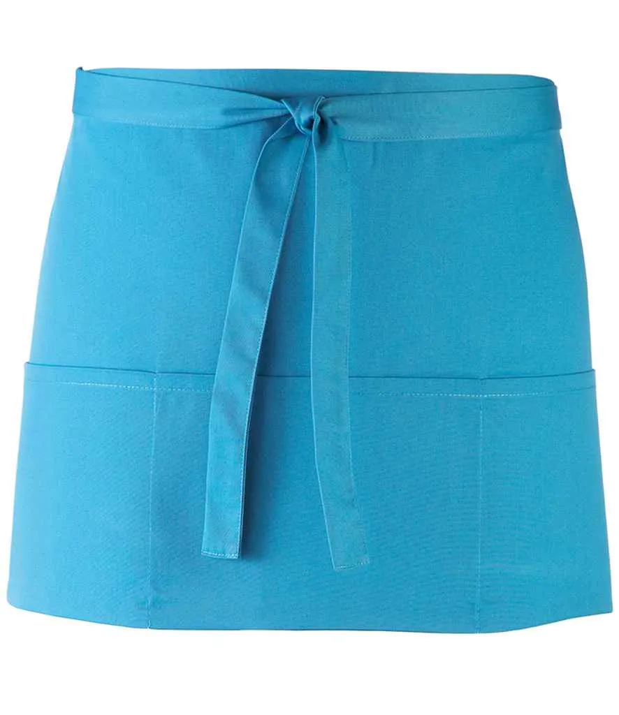 Premier 'Colours' 3 Pocket Apron | Turquoise Blue